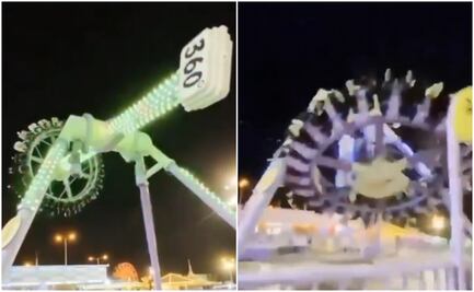 Imágenes estremecedoras: juego mecánico se parte en dos y deja 23 heridos en Arabia Saudita