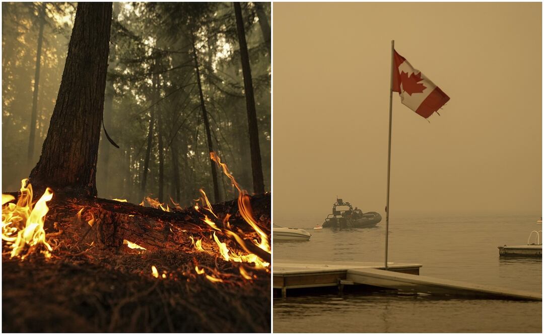 Cambio climático multiplicó siete veces la probabilidad de incendios en Canadá en 2023. Foto: AP