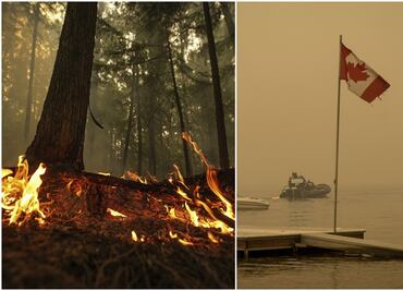 Cambio climático multiplicó siete veces la probabilidad de incendios en Canadá en 2023