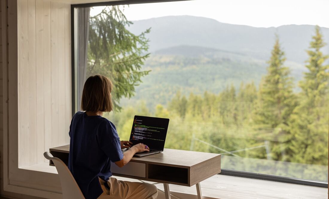 Home office contra el cambio climático. Foto: iStock-RossHelen