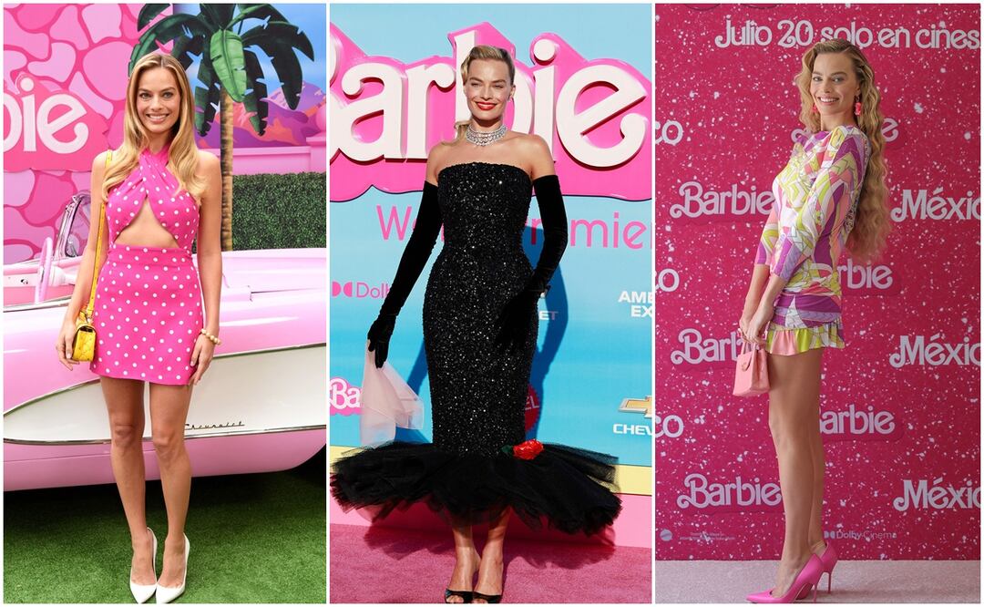 Los glamorosos looks de ‘Barbie’ con los que Margot Robbie arrasó en gira de prensa. Foto: AP/AFP
