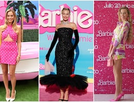 Los atuendos con los que Margot Robbie se convirtió en la Barbie de la vida real
