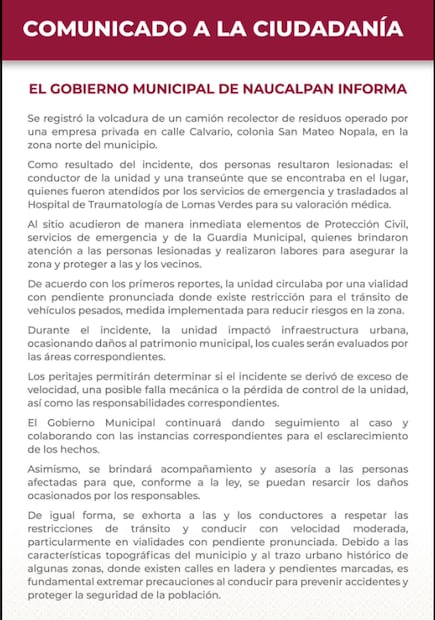 Foto: Gobierno de Naucalpan /FB