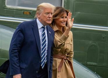 Video. Melania lo hace de nuevo y rechaza a Trump en público