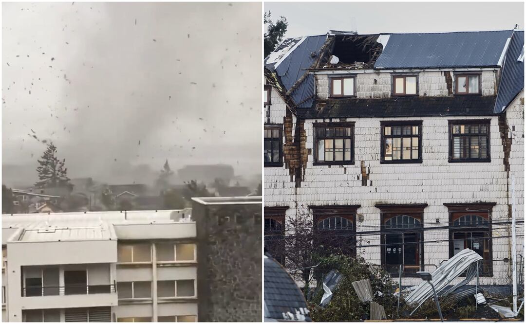 Impactantes imágenes del tornado que azotó Chile: heridos y cientos de viviendas en destrucción. FOTOS: @porktendencia / AFP