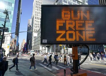 Los zonas de Times Square donde se restringe el uso de armas