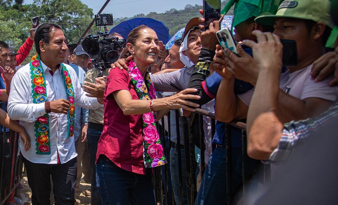 Claudia Sheinbaum ofrece atención "distinta" a migración con proyecto en la frontera sur. Foto: EFE