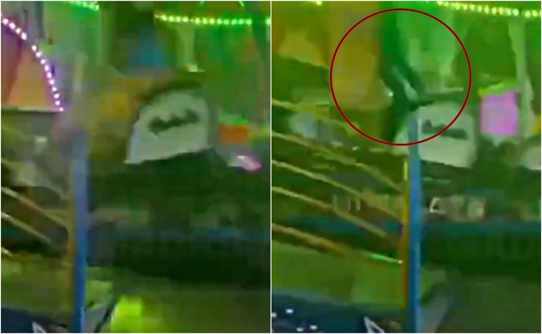 Por dramática falla, pasajeros de juego mecánico en feria salen proyectados al aire. VIDEO. Foto: X