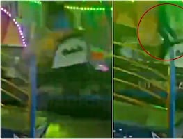 Por dramática falla, pasajeros de juego mecánico en feria salen proyectados al aire. VIDEO