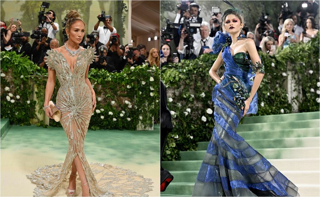 Bad Bunny, JLO, Chris Hemsworth y Elsa Pataky abren la alfombra verde de la Met Gala. Fotos Agencias