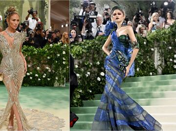 Jennifer Lopez, Zendaya y Bad Bunny abren la alfombra verde de la Met Gala 2024. FOTOS
