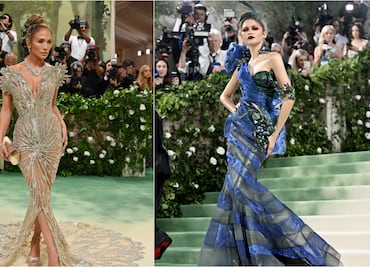 Jennifer Lopez, Zendaya y Bad Bunny abren la alfombra verde de la Met Gala 2024. FOTOS