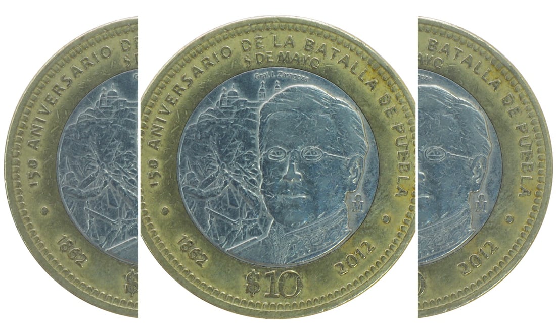 La moneda conmemorativa de la Batalla de Puebla que cuesta más de $2 millones de pesos. ¿La tienes? Foto: iSTOCK-AlxMendezR