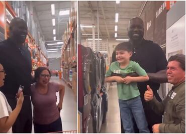 Shaquille O’Neal sorprende a mujeres latinas y les regala lavadora y secadora (VIDEO)