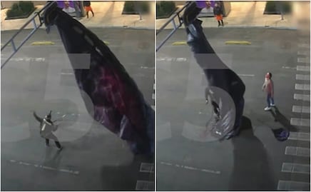 “Caída surrealista en CDMX”: Paracaidista extranjero aterriza… ¡encima de un semáforo en Av. Juárez!