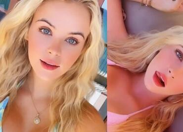 Bisnieta de legendario cineasta de Hollywood deslumbra en diminuto bikini rosa