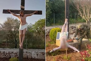 Indignación mundial: Soldado israelí destruye estatua de Jesús a martillazos y Netanyahu promete castigo ejemplar