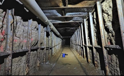Rieles, electricidad y ventilación, así luce el narcotúnel hallado en San Diego