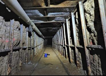Rieles, electricidad y ventilación, así luce el narcotúnel hallado en San Diego