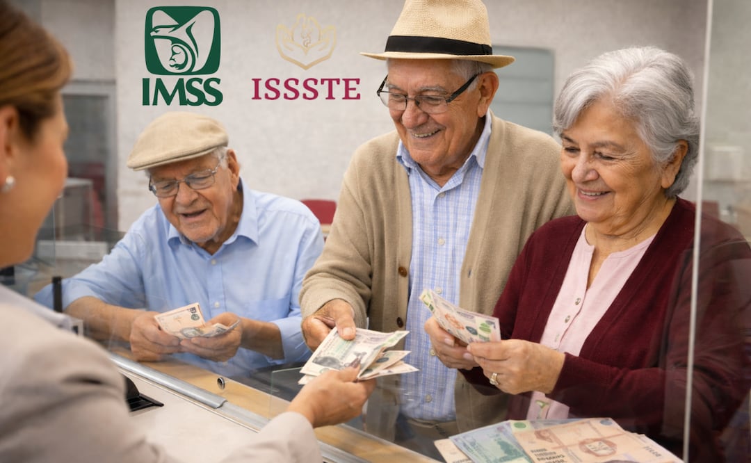 Pensión IMSS e ISSSTE febrero 2026: ya hay FECHA de pago, checa cuándo y cuánto. Foto: Especial / IMSS / ISSSTE