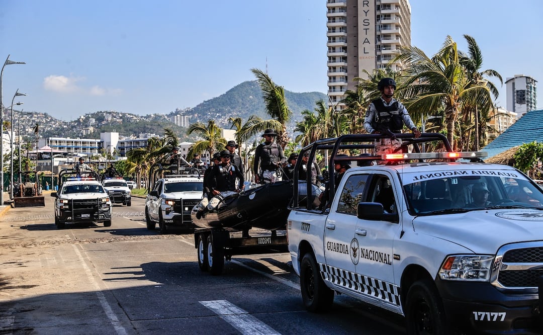La delincuencia disminuyó en Acapulco tras la devastación que dejó el huracán Otis. Foto: EFE