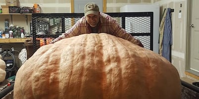 Hombre rompe récord con calabaza de más de 600 kilos en Wyoming