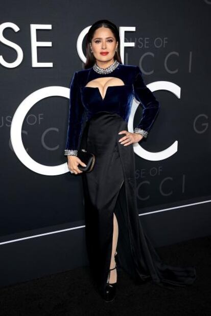 El atrevido vestido con el que Salma Hayek conquistó Nueva York
