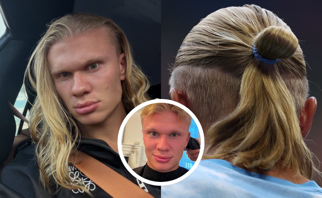 Haaland se rapa su famosa melena rubia y sorprende con radical cambio de look: “Es momento de un nuevo comienzo”. Foto: Instagram / AFP