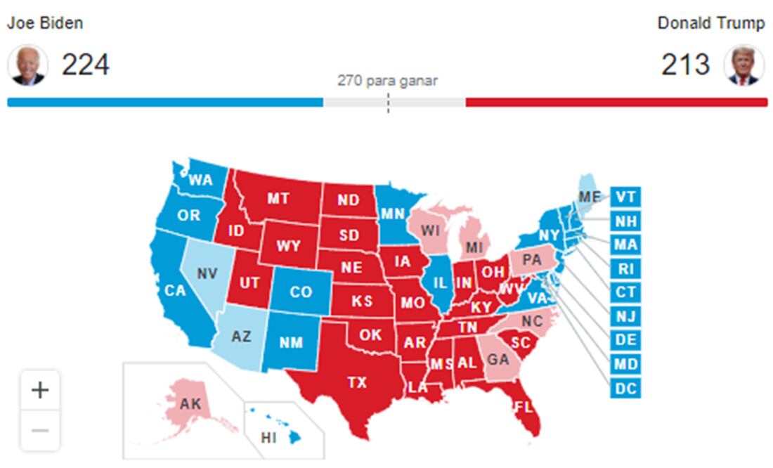 Mapa de las Elecciones Google