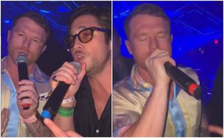 ‘Canelo’ se echa 'palomazo' con Diego Boneta tras pelea