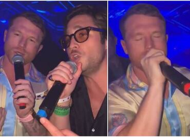 ‘Canelo’ se echa 'palomazo' con Diego Boneta tras pelea