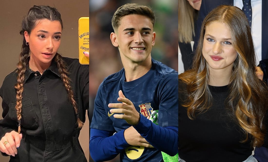 Gavi dice no a la princesa Leonor y regresa con Ana Pelayo; así fueron captados en pleno beso. Foto: Josep LAGO / AFP / Instagram / EFE / Ballesteros