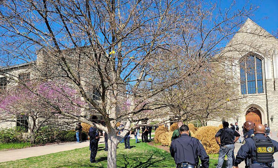 Tiroteo en una escuela religiosa en Nashville (Metro Nashville Police Department via AP)