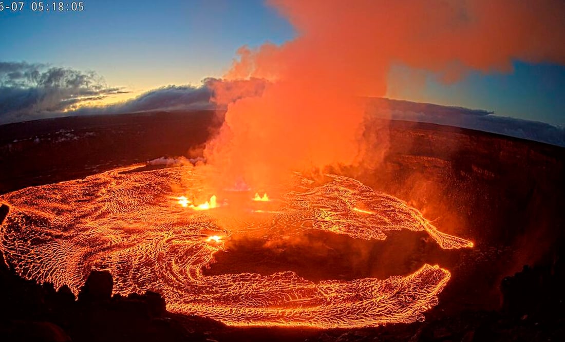 El volcán Kilauea en Hawai entra en erupción. Foto: AP