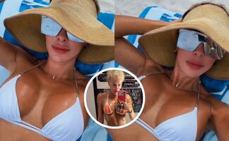 Ninel Conde presume figura en microbikini blanco a los 50 años y vuelve a causar furor en redes
