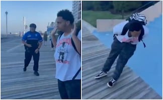 Policías usan taser para someter a joven que fumaba en malecón de Maryland