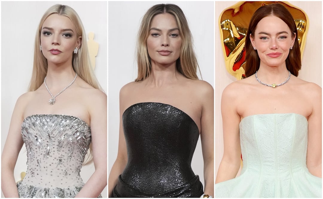 Etéreas y bellas, así se lucieron Anya Taylor- Joy, Margot Robbie Emma Stone en la alfombra roja de los Ósca. Foto: AP
