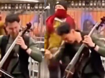 Mujer golpea a músico con botella de metal en el metro de Nueva York; pese a video se declara inocente