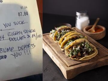 Mujer estadounidense deja mensaje de odio en ticket de restaurante mexicano: “Espero que Trump te deporte”