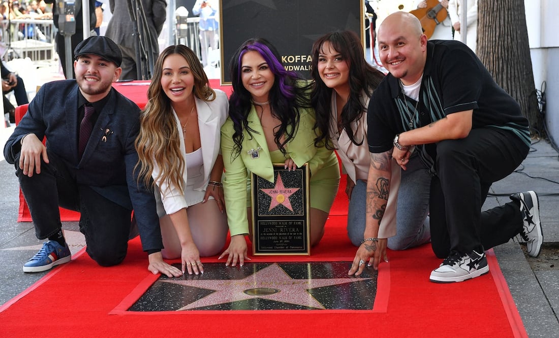 Jenni Rivera inmortalizada en Hollywood: recibe estrella en Paseo de la Fama: AFP