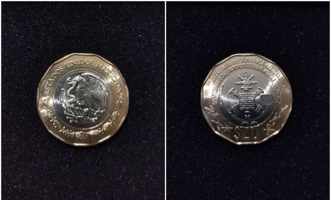 La moneda conmemorativa del Colegio Militar. Foto: Captura/Mercado Libre