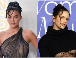 Kylie Jenner y Rosalía prueban filtro de envejecimiento en TikTok; "así serían de 60 años"