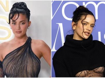 Kylie Jenner y Rosalía prueban filtro de envejecimiento en TikTok; "así serían de 60 años"
