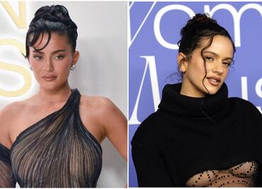 Kylie Jenner y Rosalía prueban filtro de envejecimiento en TikTok; "así serían de 60 años"