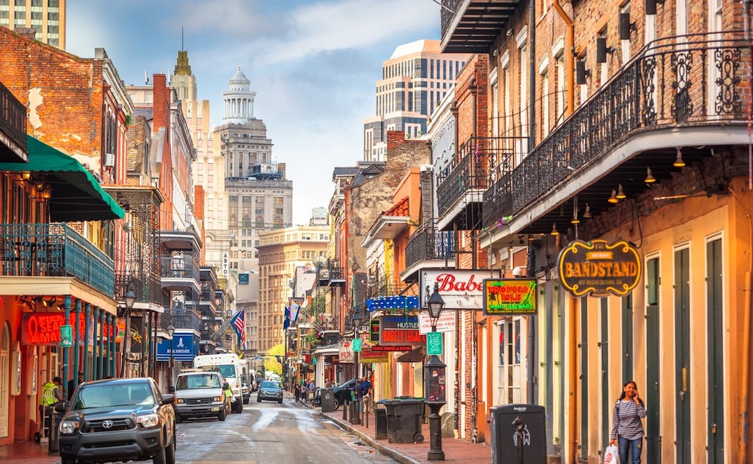 Bourbon Street, New Orleans. iStock/ Sean Pavone