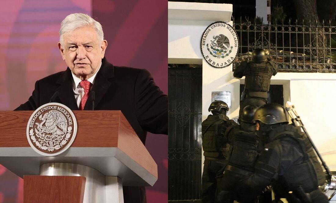 AMLO agradece "solidaridad" internacional tras asalto a embajada en Ecuador y pide no caer en provocaciones. Foto: ALBERTO SUAREZ / AFP / EFE