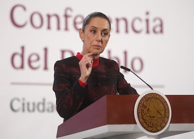Sheinbaum NO contempla por ahora viajar a Estados Unidos para reunirse con Trump. FOTO: CARLOS MEJIA/EL UNIVERSAL