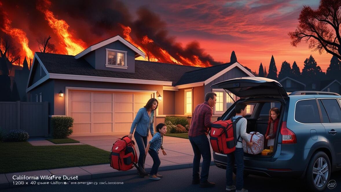 Cómo evacuar de manera segura ante un incendio forestal como los de California. Foto: Canva