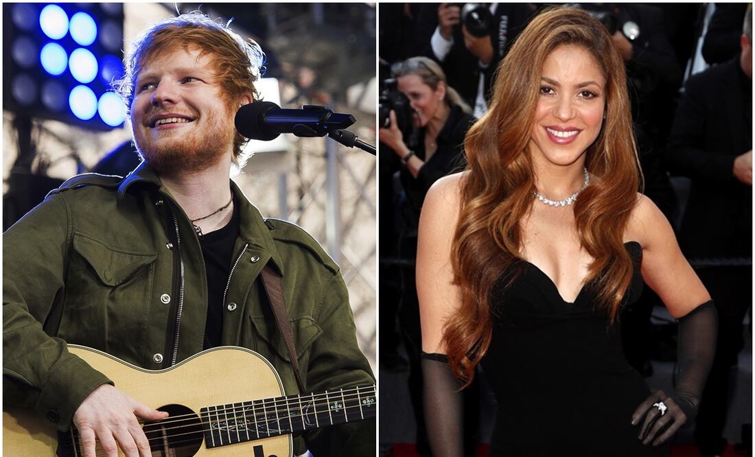 Ed Sheeran y Shakira colaboran en nueva canción. Foto: AP/EFE