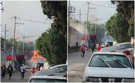 VIDEO de la la explosión de gasera en Coacalco; familias huyen con niños en brazos